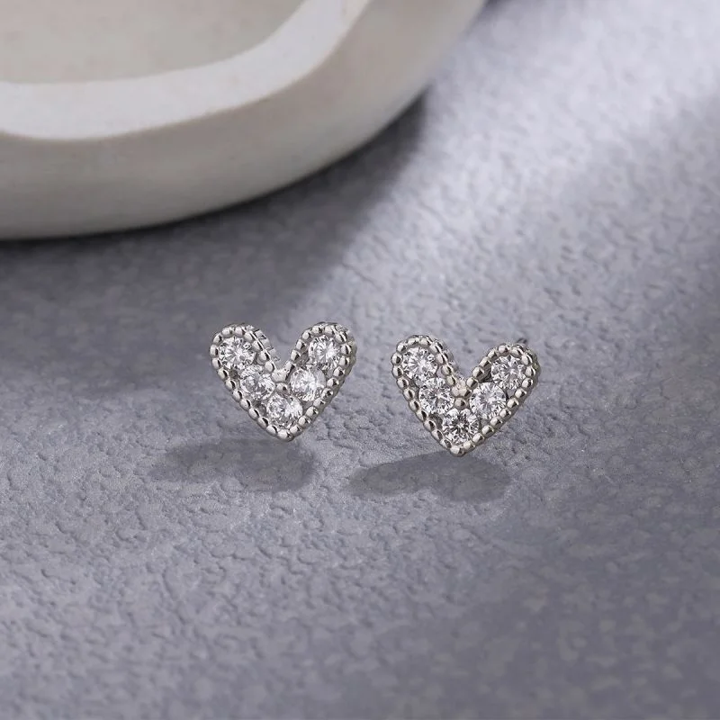 S925 Silver Glue Earplug Electric Platinum