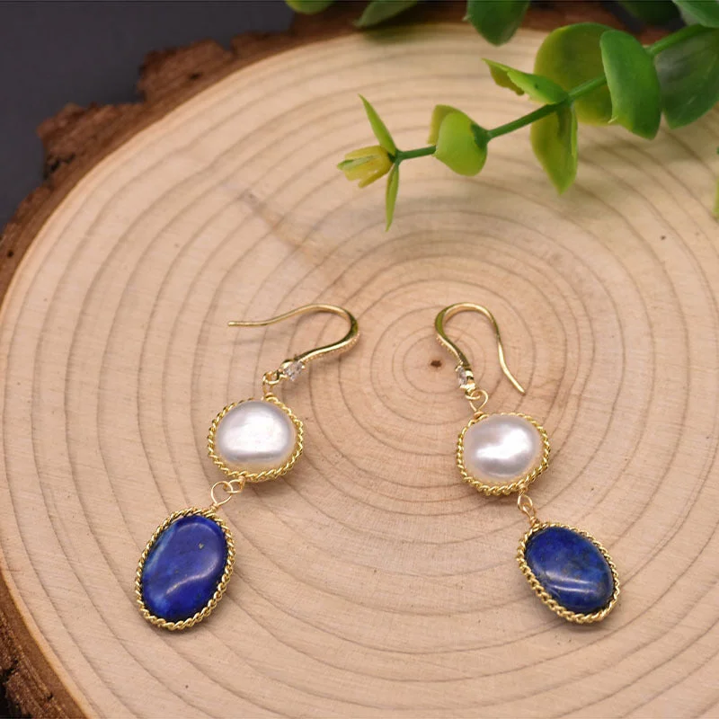 Lapis Baroque Eardrops