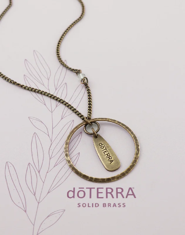 Rose Gold Chain Necklace-doTERRA BALANCE Logo Necklace