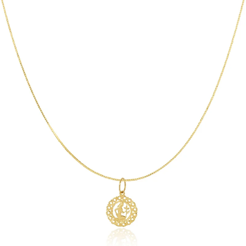 Dainty Diamond Necklace-ZODIAC NECKLACE - VIRGO