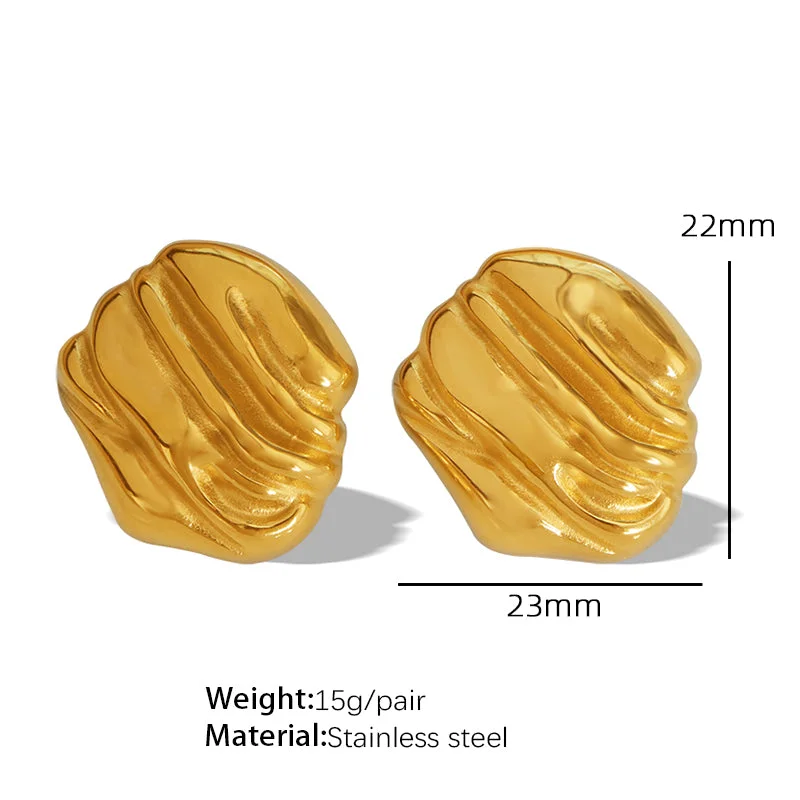 Eh140 Gold Earrings Pair