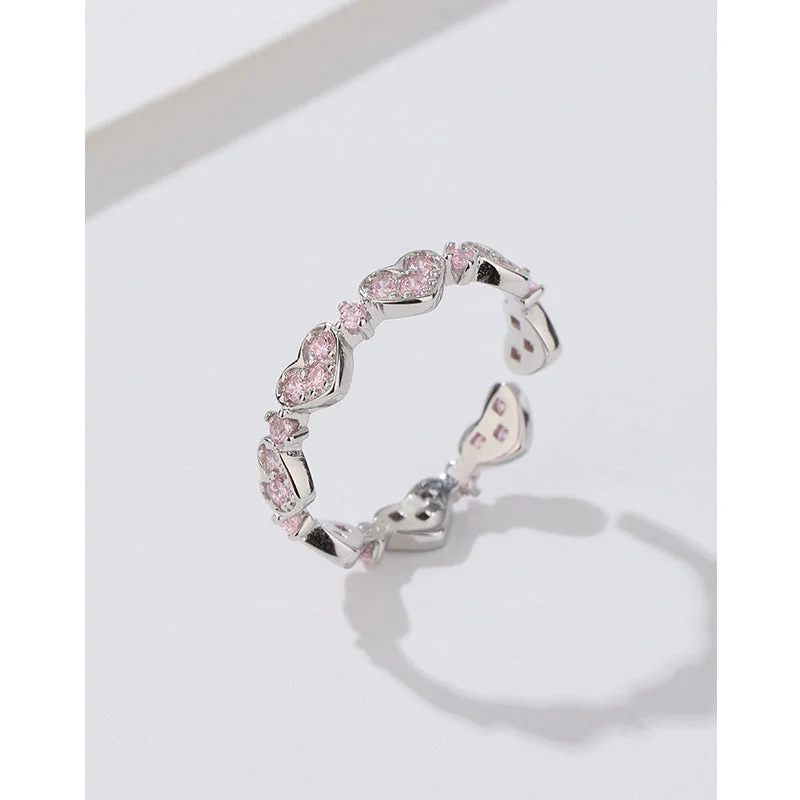 Heart-Shaped Zircon Ring