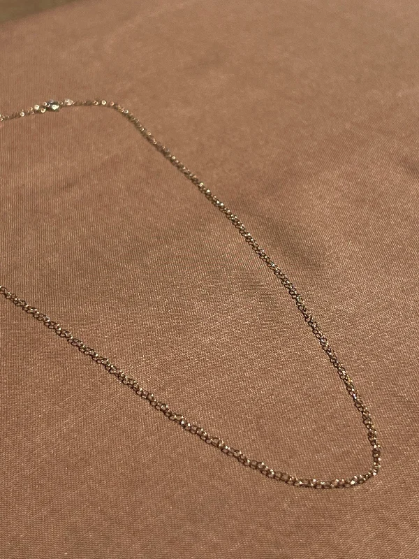 Simple Rope Necklace-14k Yellow Gold Simple Necklace