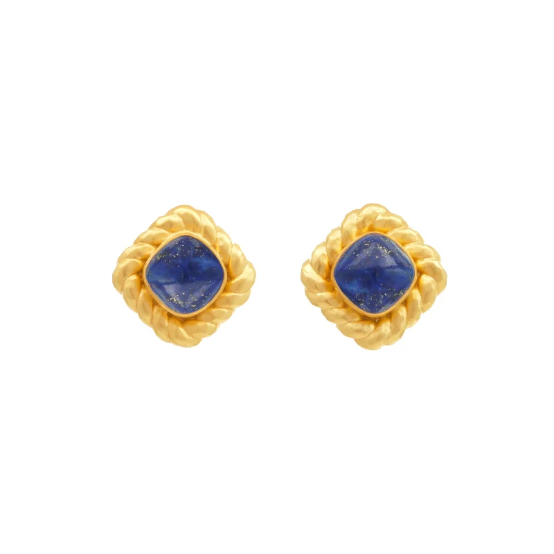 Premium Silver Earrings-Antonia Earrings Lapis