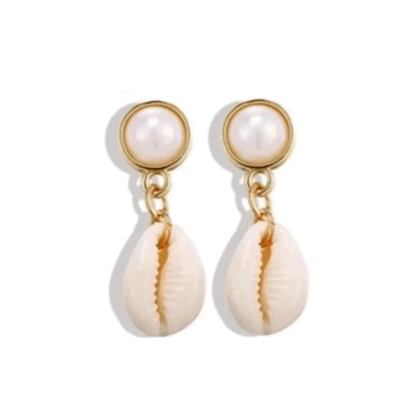 Color Changing Earrings-Seashell Drop Earrings