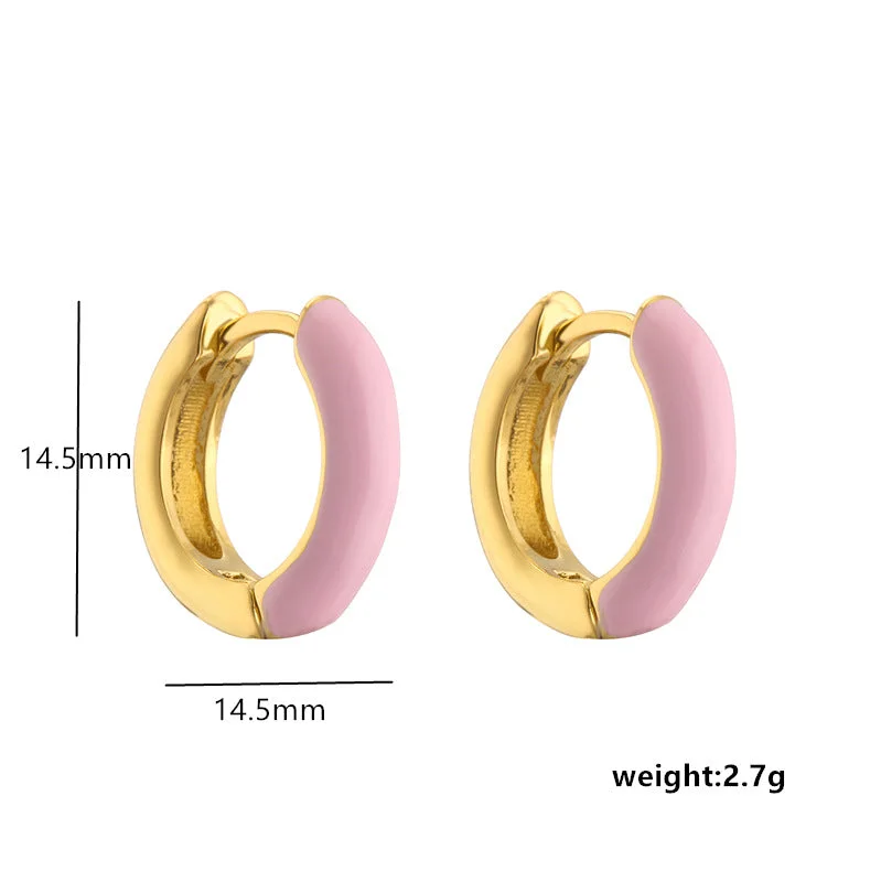 Pink Ear Ring 1 Pair