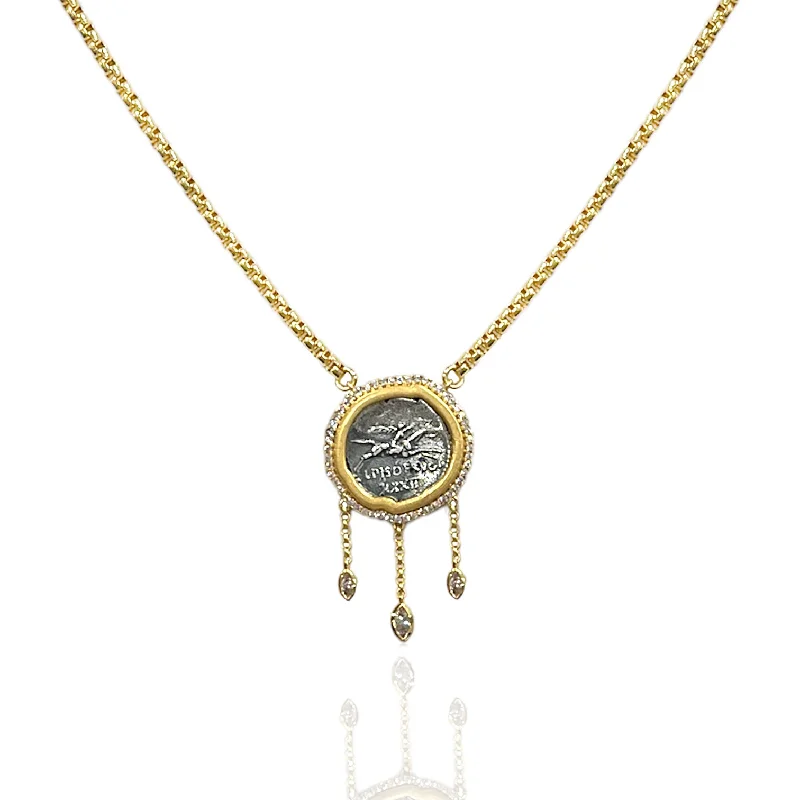 Silver Rope Necklace-GOLD ARAS NECKLACE