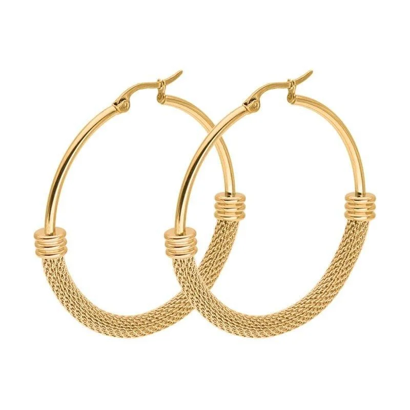 Stylish Dangling Earrings-Mesh Hoop Earrings