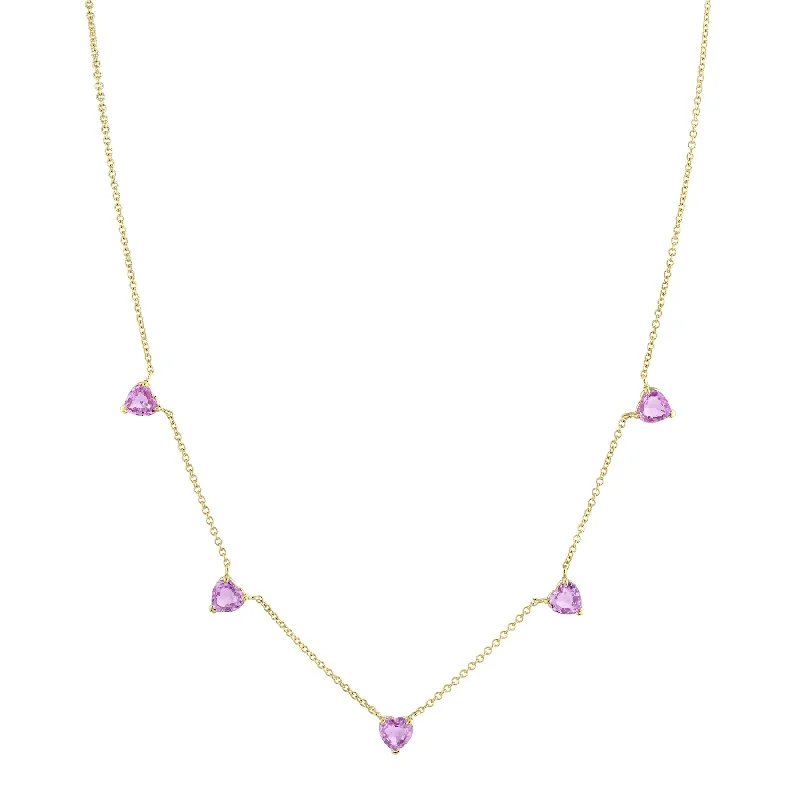 Yellow Gold/Pink Sapphire