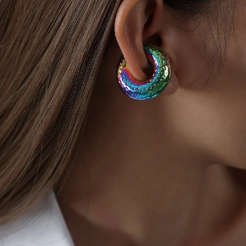 Colorful Hammered Ear Clip