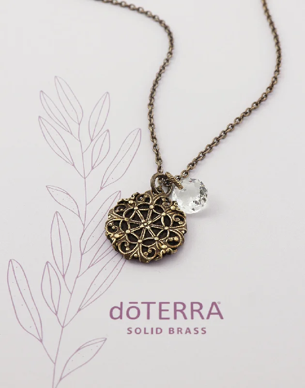 Geometric Pendant Necklace-doTERRA DIRECTION Diffuser Necklace