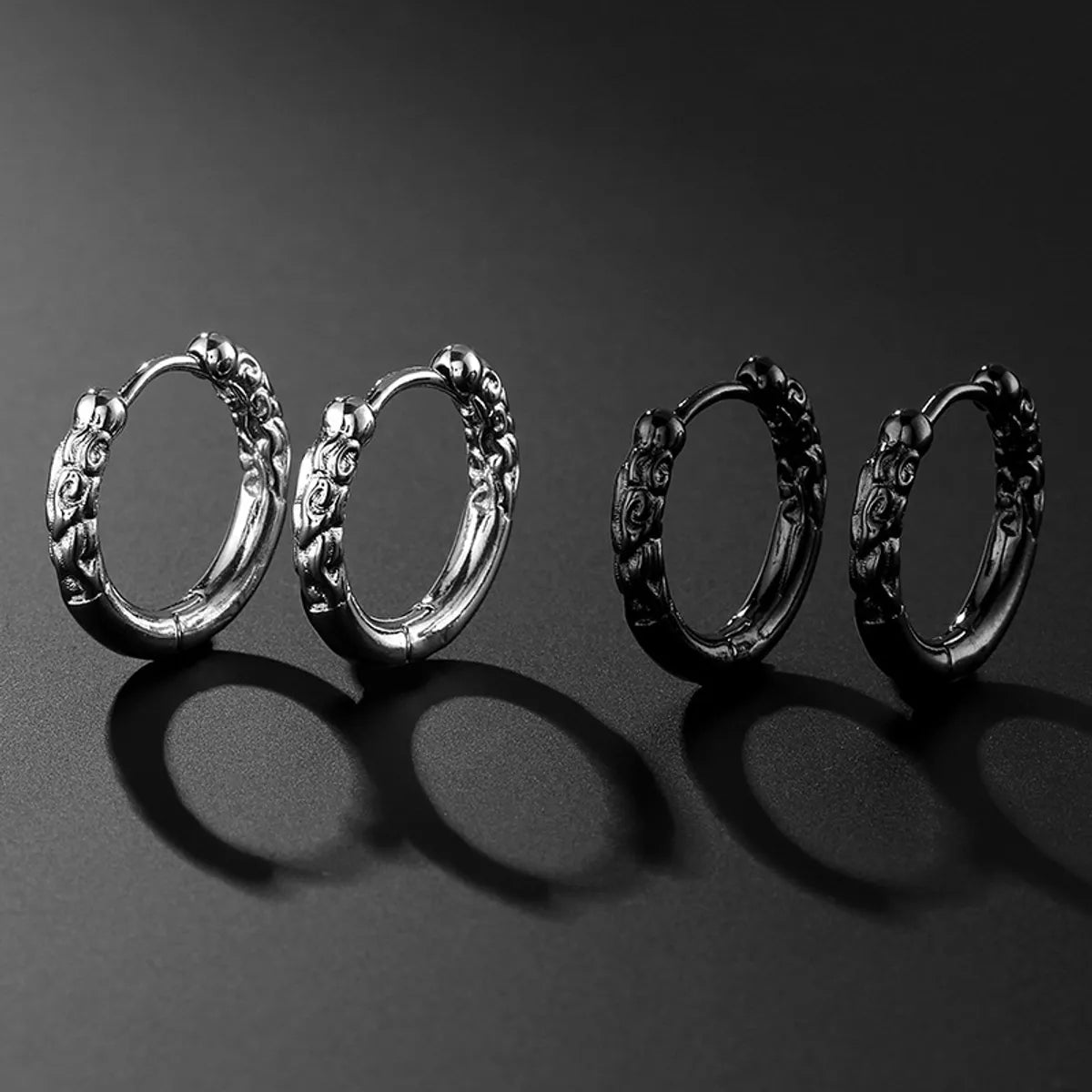 Fashion Geometric Titanium Steel Earrings Plating Stainless Steel Earrings