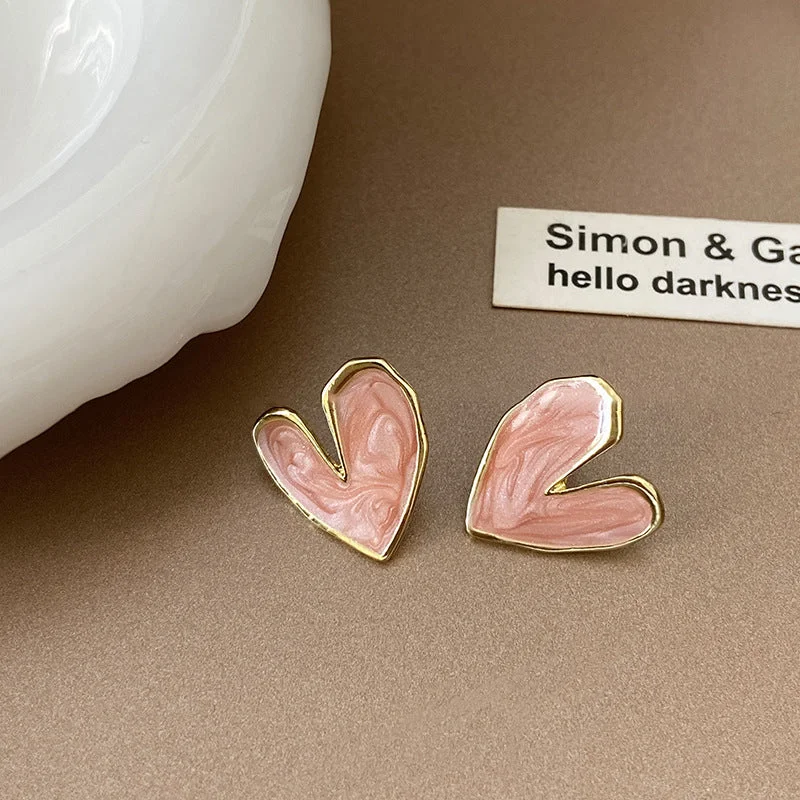 15# Silver Needle-Pink Dripping Heart