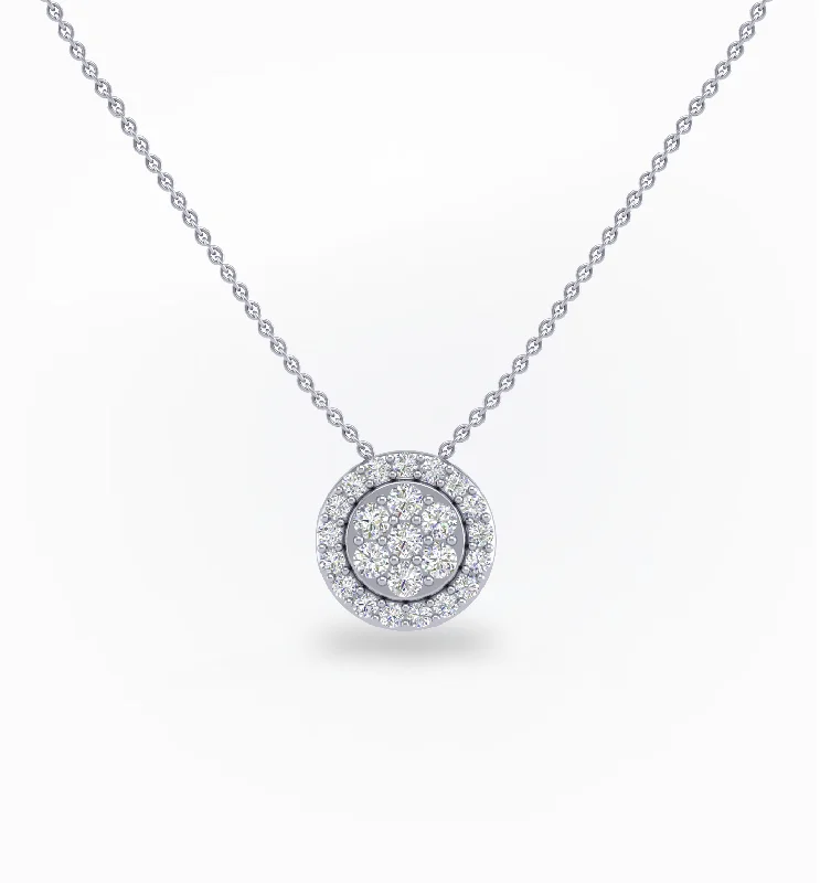 Crystal Charm Necklace-Illusion I