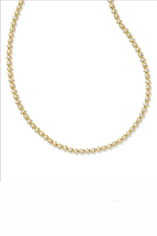 Luxury Silver Necklace-Nydia Strand Necklace