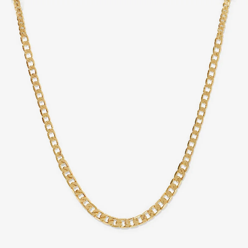 Designer Necklace for Weddings-Jacque curb chain necklace