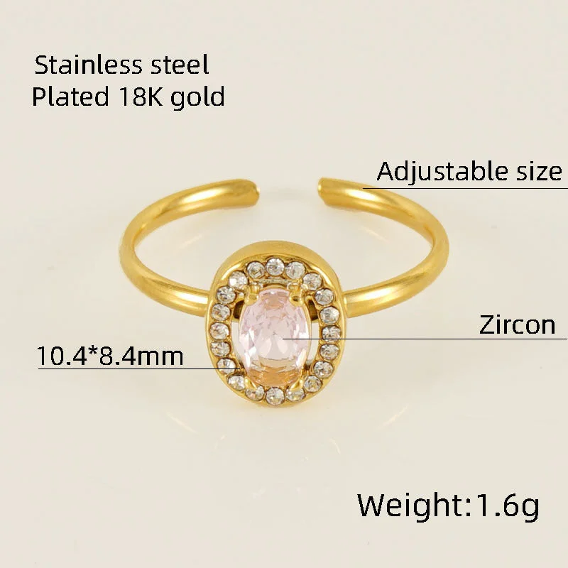 Oval Ring [Pink Diamond]]