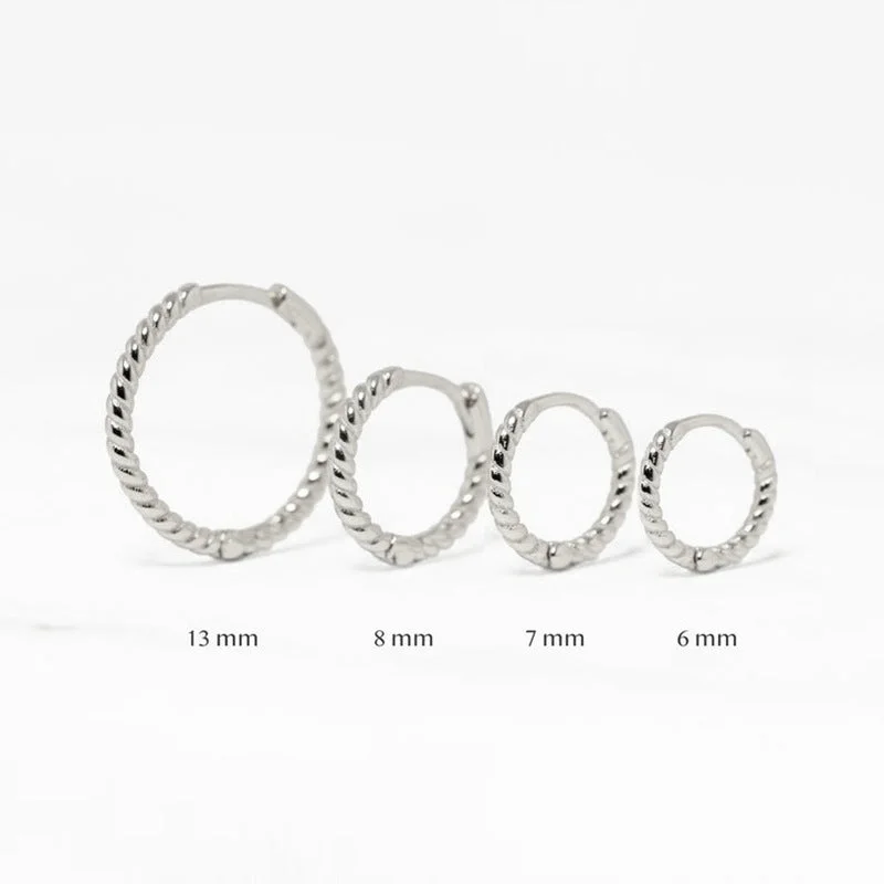 (13mm) White Gold Color/One Piece