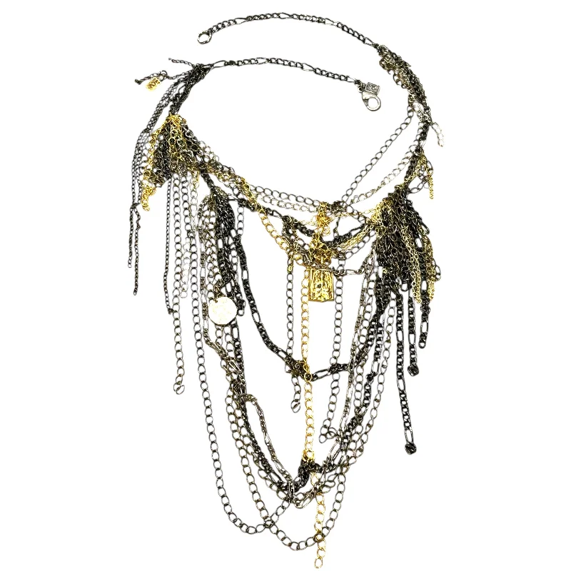 Pearl Chain Necklace-NECK MESS BUDDHA NECKLACE