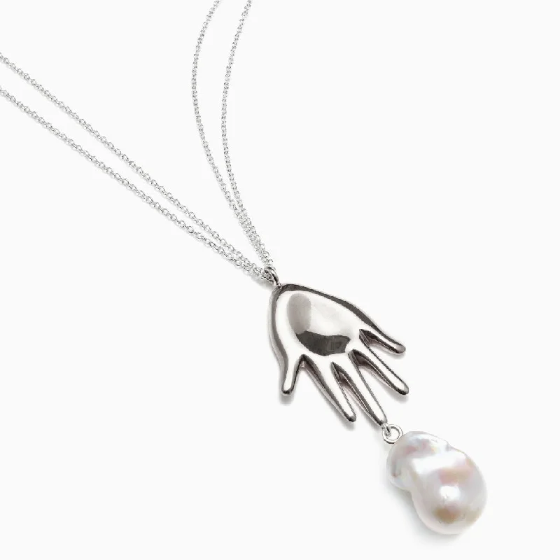 Elegant Silver Necklace-Lee Pendant