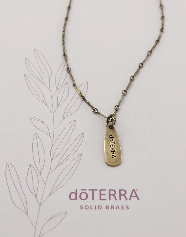 Trendy Layered Necklace-doTERRA FOUNDATION II Logo Necklace