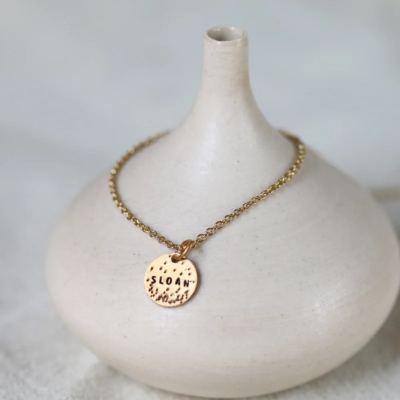 Classic Chain Necklace-PETITE COIN NECKLACE