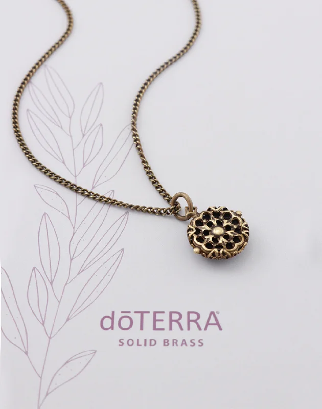 Diamond Solitaire Necklace-doTERRA GUIDE Diffuser Necklace