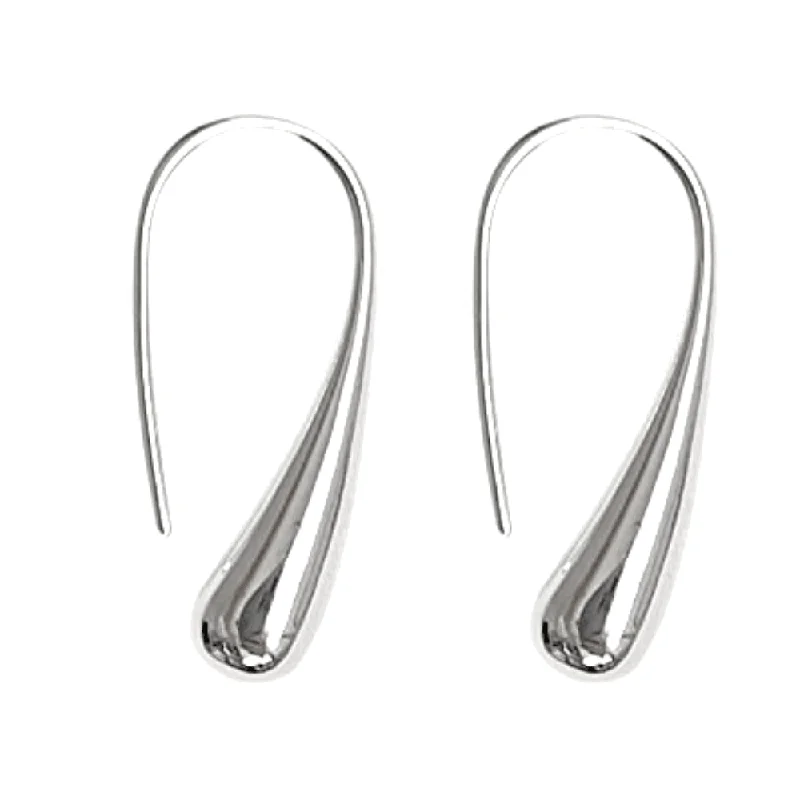 Chic Hoops for Women-Stunning Teardrop Earrings – Classic Elegance for Any Occasion