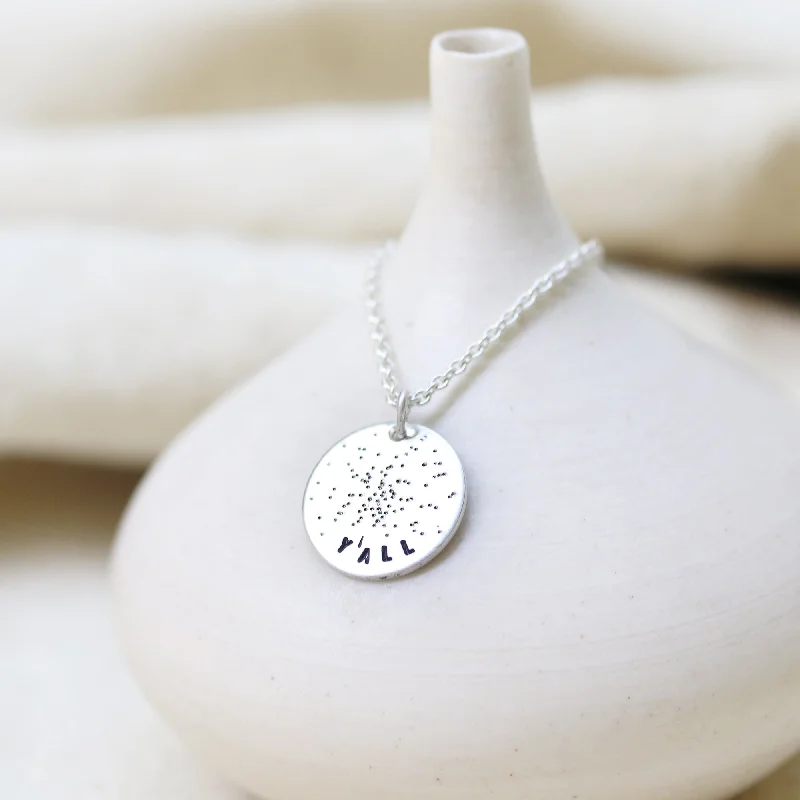 Silver Choker Necklace-Y'ALL | MINI COIN NECKLACE