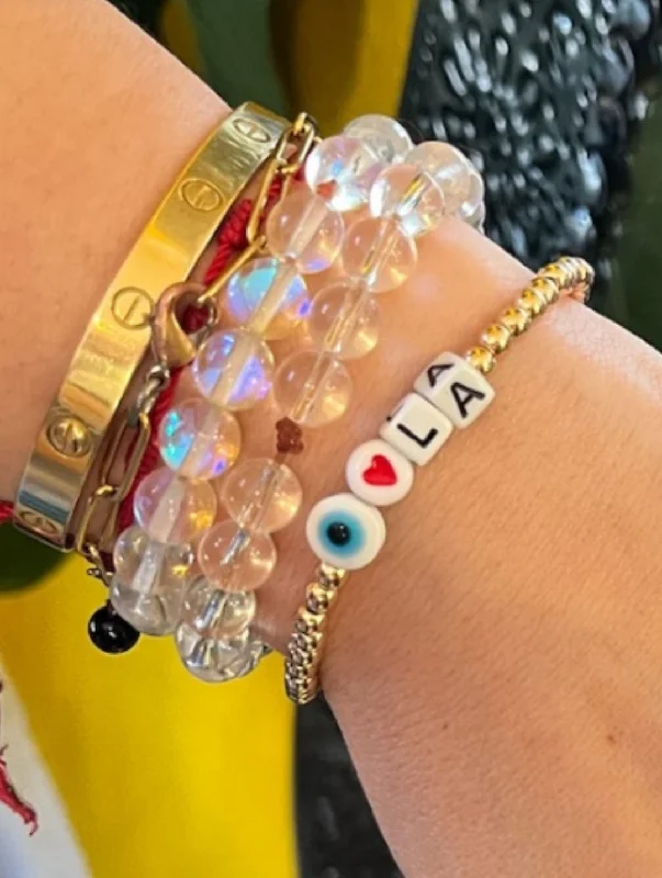 Custom Birthstone Bracelet-I Love L.A. Bracelet