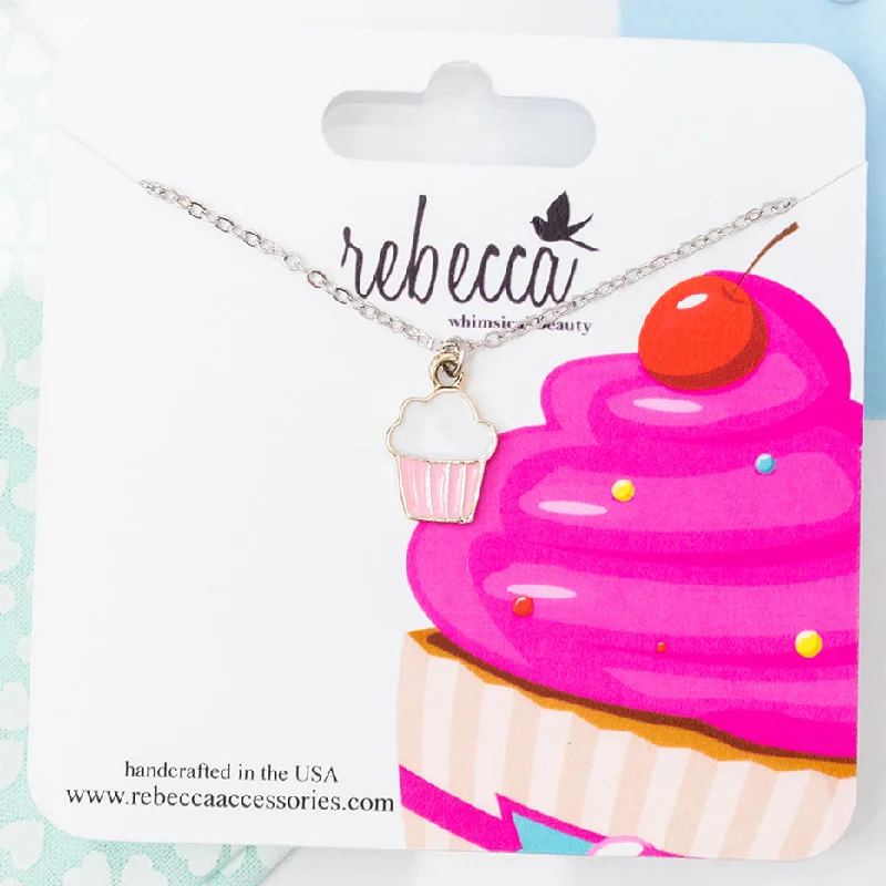 Gemstone Pendant Necklace-Cupcake Mini Necklace