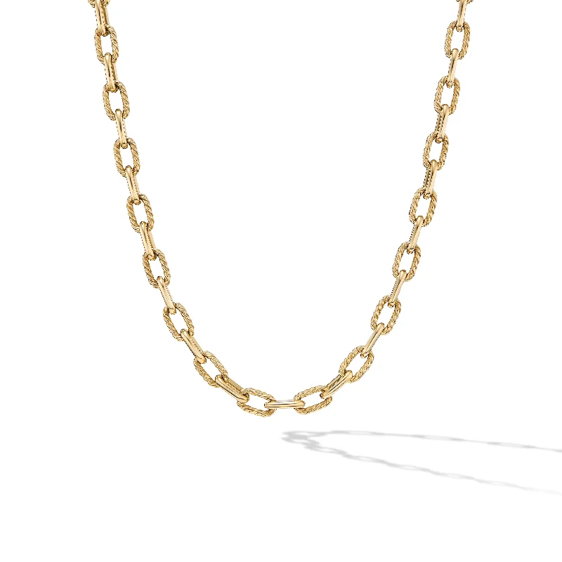 Minimalist Gemstone Necklace-DY Madison® Chain Necklace in 18K Yellow Gold\, 6mm