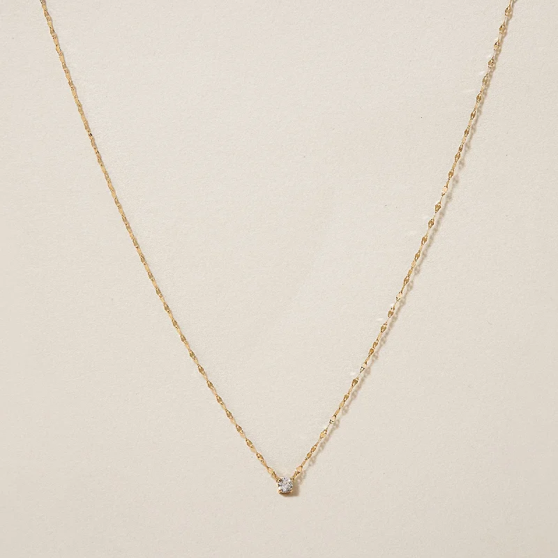 Minimalist Diamond Necklace-Malec necklace