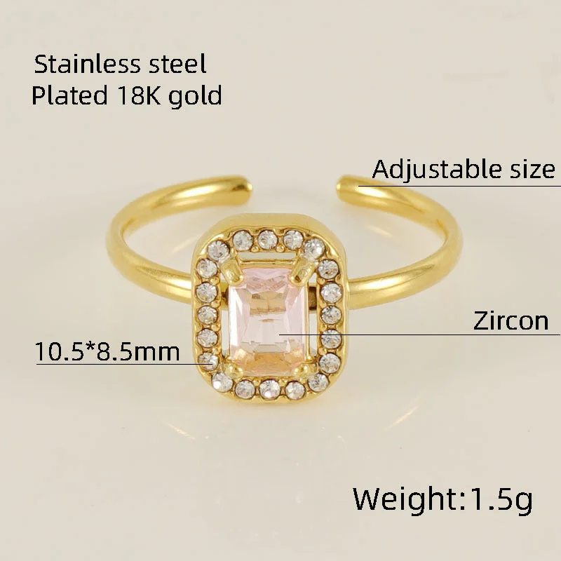 Square Ring [Pink Diamond]]