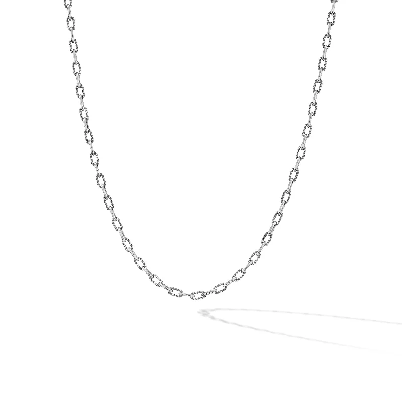 Geometric Bar Necklace-DY Madison® Chain Necklace in Sterling Silver\, 3mm