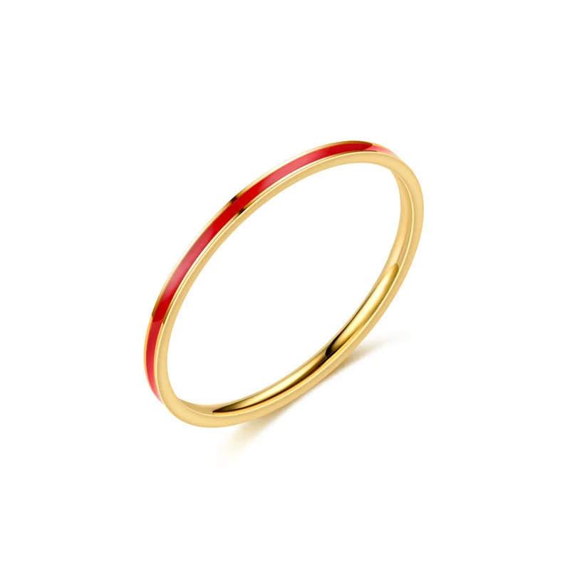 1mm Drip Ring-Gold Red Oil