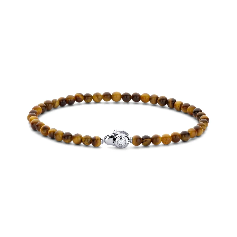 Infinity Love Bracelet-Ti Sento Tiger's Eye Bead Bracelet