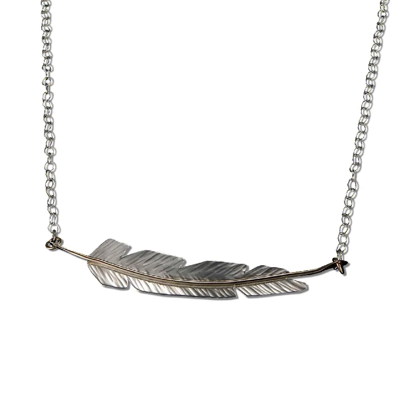 Geometric Bar Necklace-3915 - Feather Chain