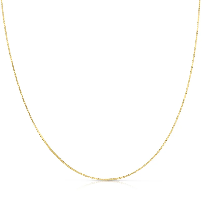 Gold Bead Pendant Necklace-The Slide Chain