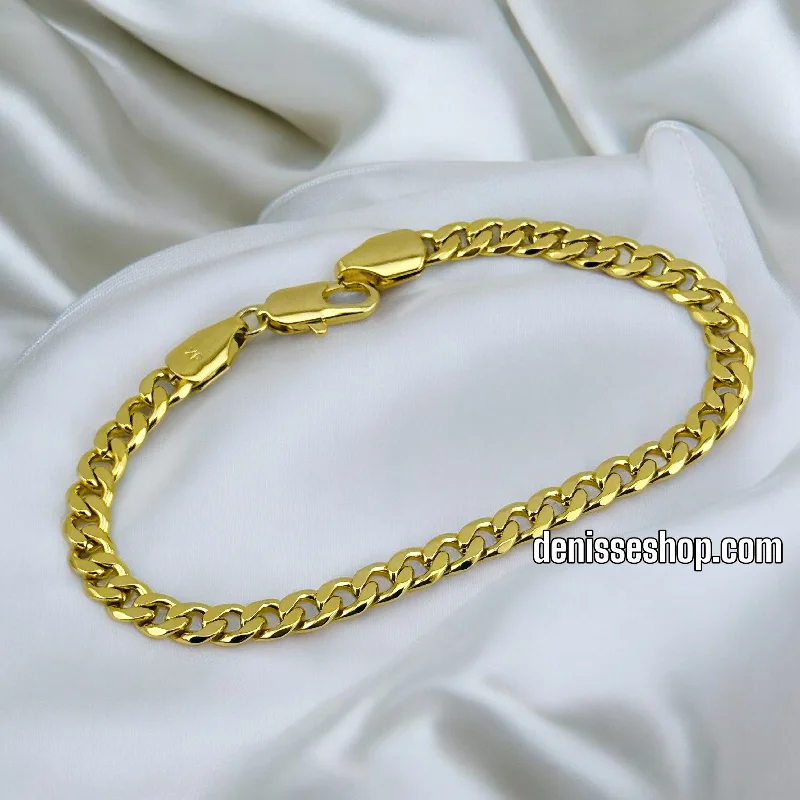 Elegant Ruby Bracelet-14K WOMEN CUBAN BRACELET BR612