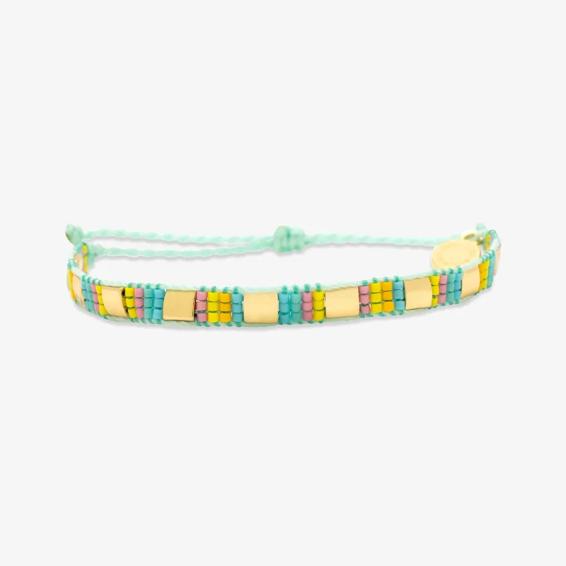 Double Chain Bracelet for Women-Sunset Beach Woven Bracelet