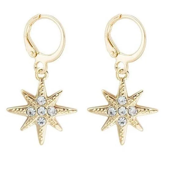 Colorful Drop Earrings-Star Dangle Earrings