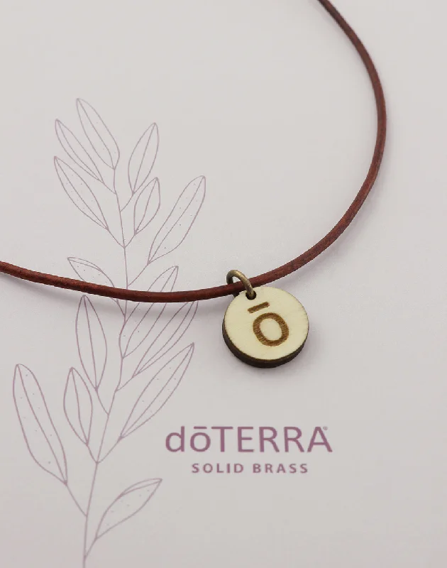 Dainty Silver Necklace-doTERRA JOURNEY Wood Diffuser Necklace