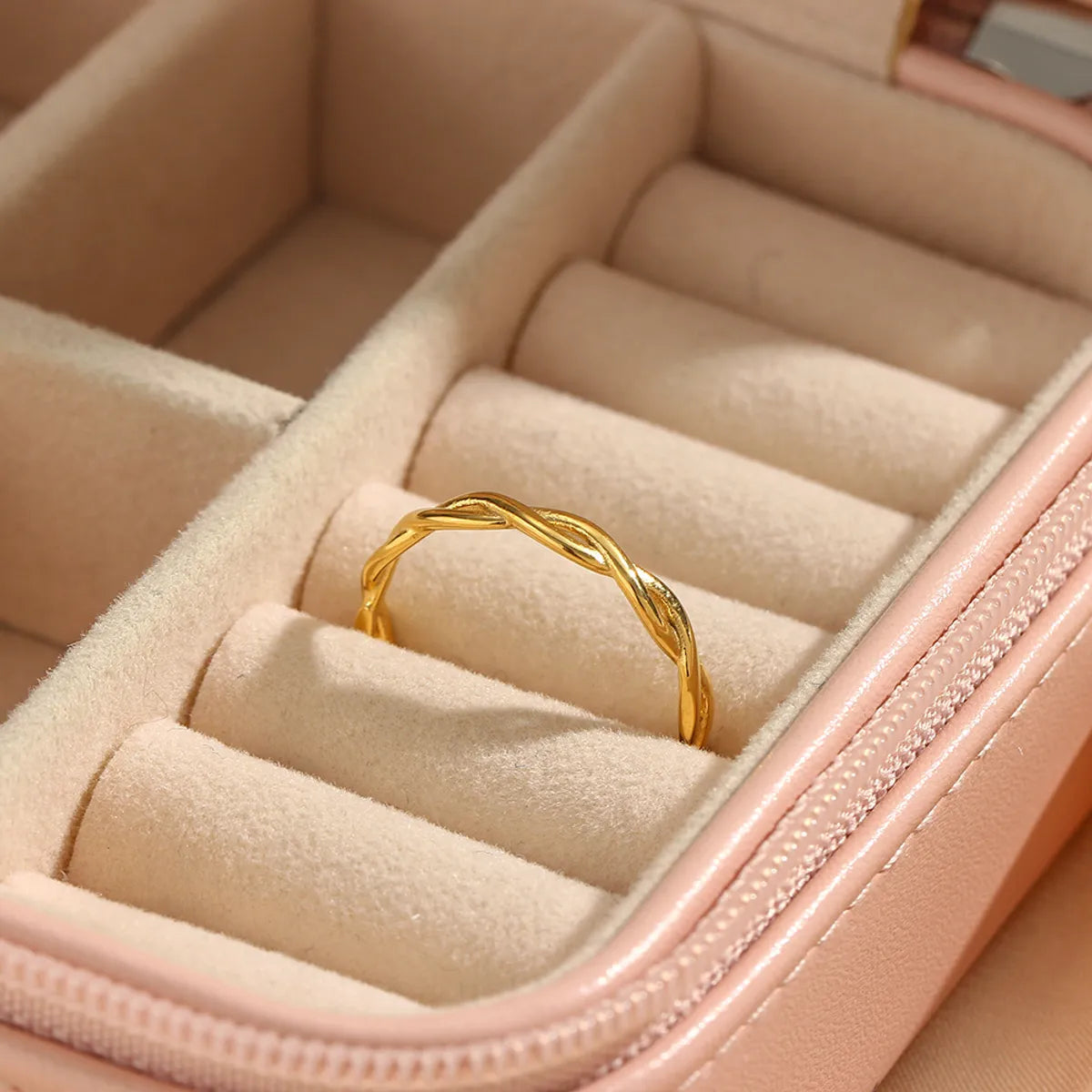 Customized Engagement Ring Set-Lady Geometric Stainless Steel Plating Gold Plated Rings